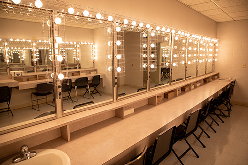 PAC dressing room